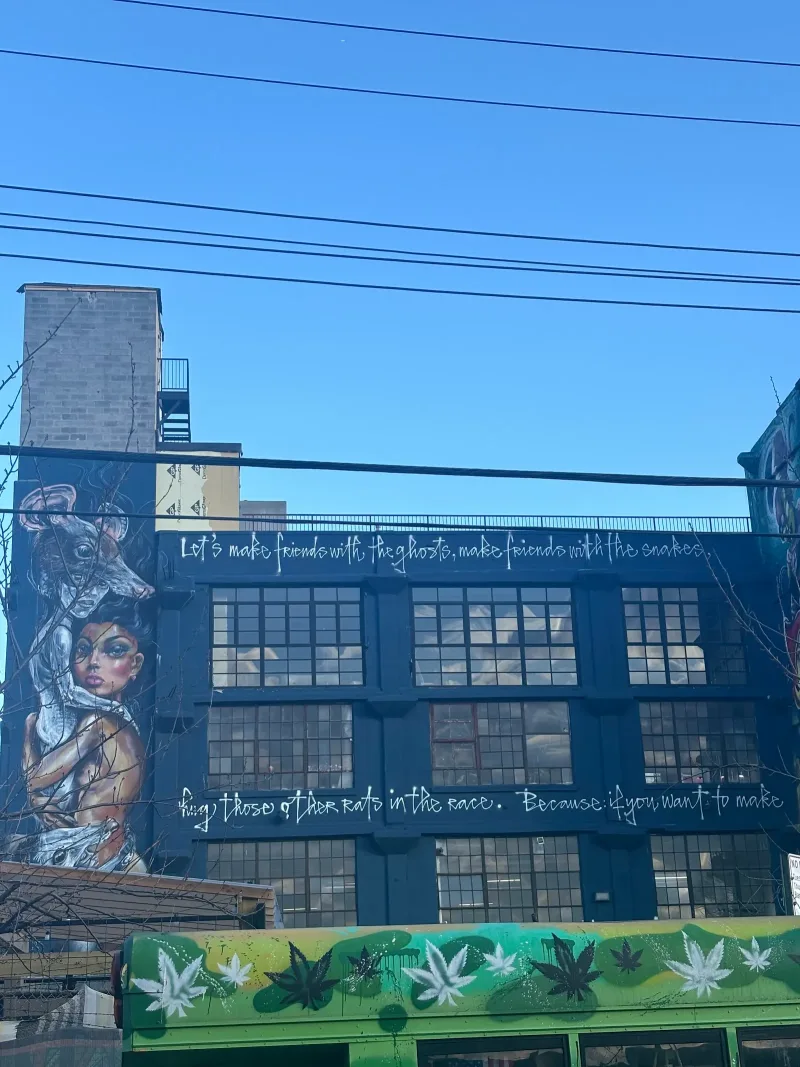 NYC Mural Arts Project mural work 2 in New York