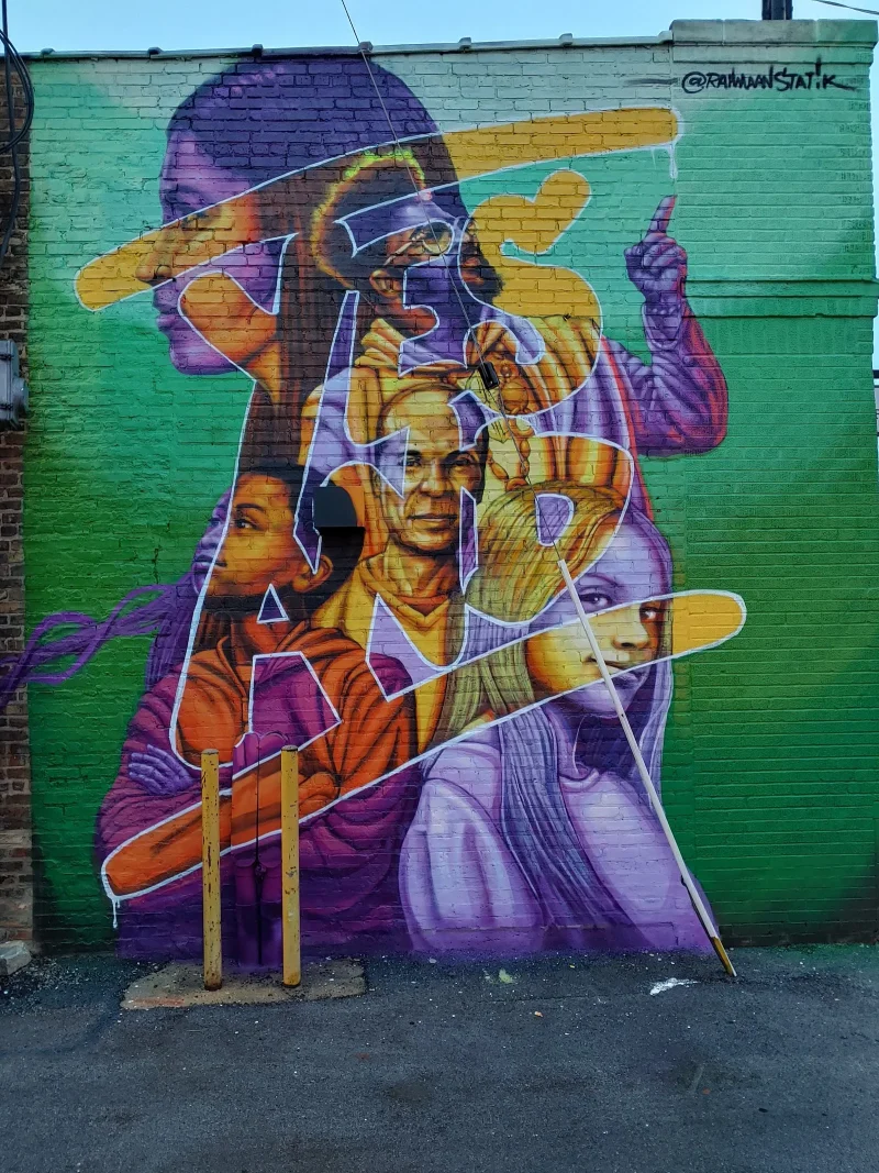 Rahmaan Statik | Artist | Muralist | Graphic Designer Mural in Chicago, IL