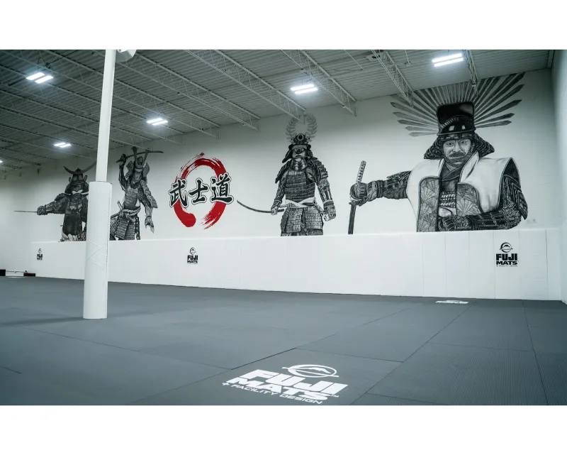 Samurai Warriors in Monochrome Motion Mural in Garland, TX