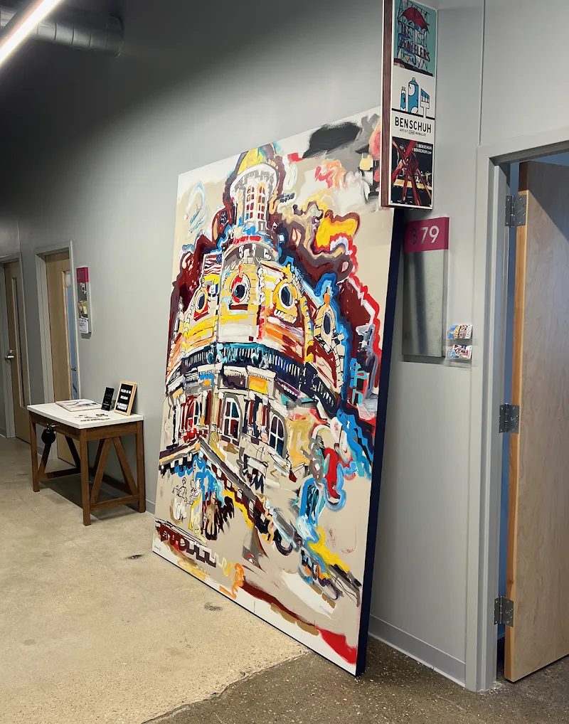 Ben Schuh mural work 3 in Des Moines