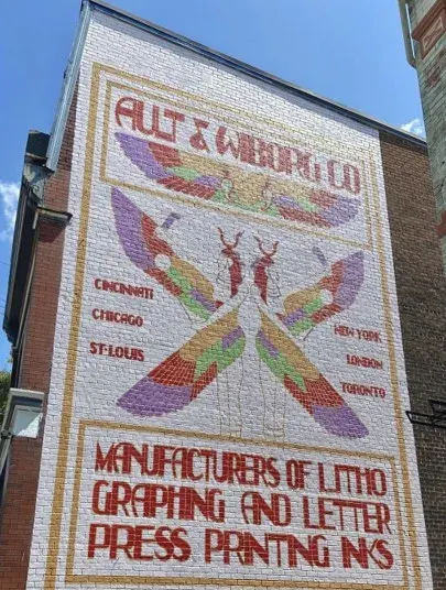 Ault and Wiborg Mural in Cincinnati, OH