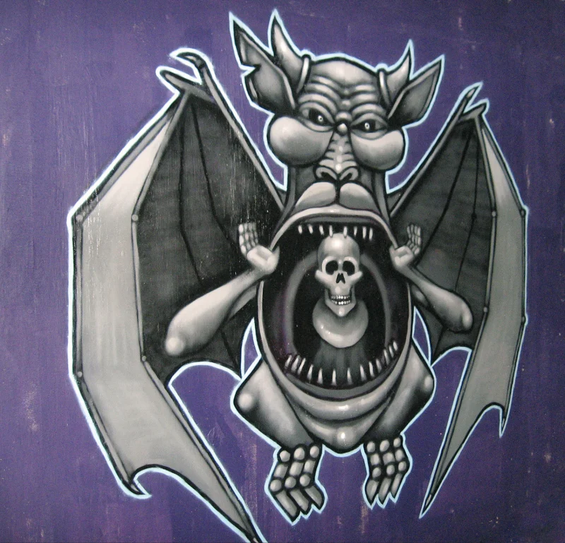 Gargoyle mural in Austin, TX in Austin