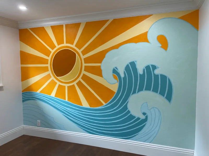 Wall Art By Allyson mural work 2 in Anaheim