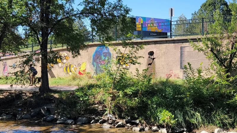 Cherry Creek Street Art Mural in Thornton, CO