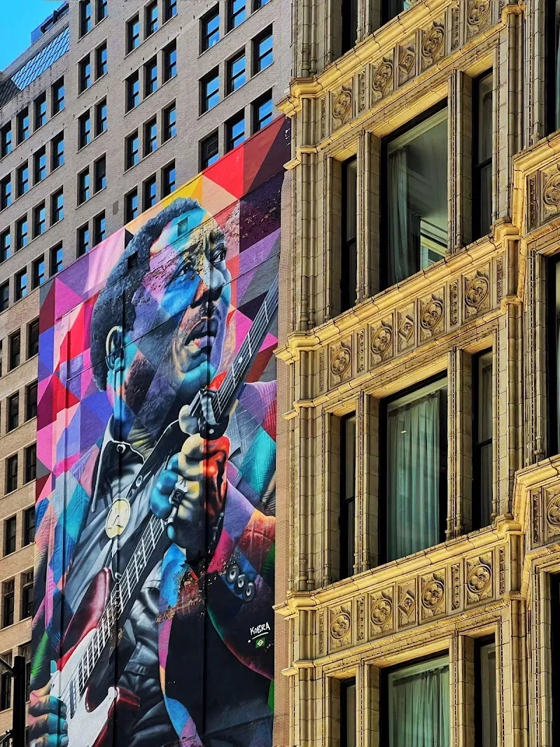 Muddy Waters Mural in Chicago, IL in Chicago