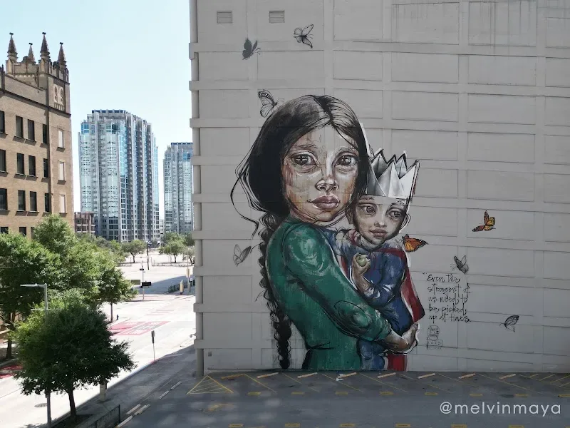 Strongest of Us Art Mural in Houston, TX