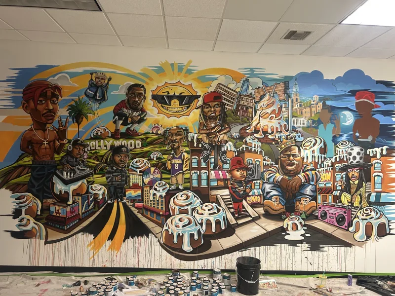 Phill Bourque mural work 5 in Los Angeles