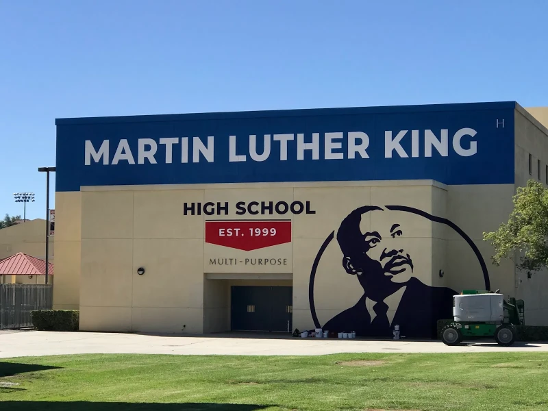 Murals for Schools mural work 5 in Huntington Beach