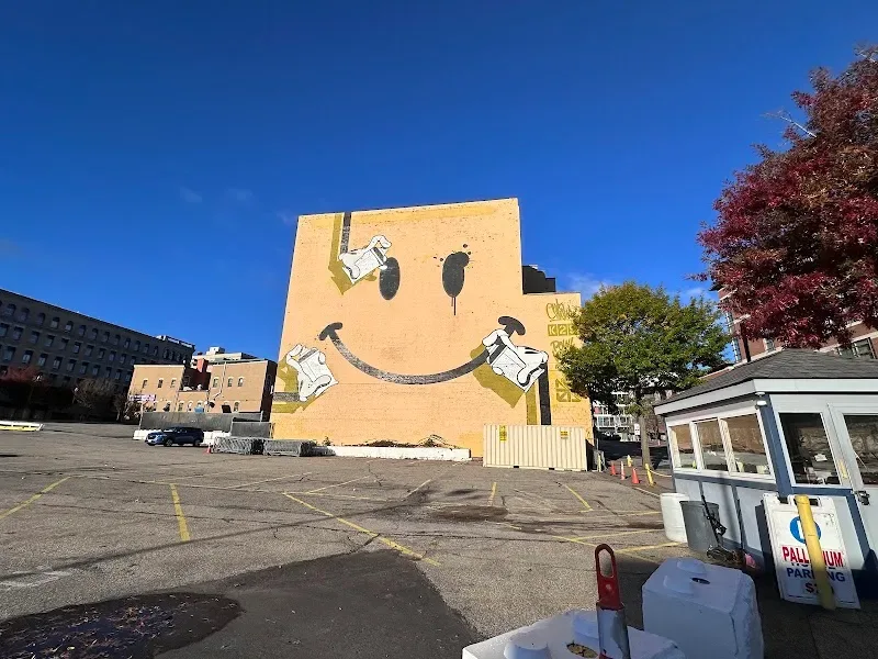 Smiley Face Mural in Worcester, MA