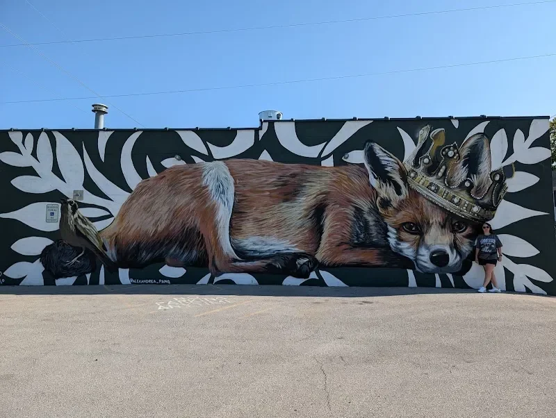 Fox with Crown Wall Mural in Lexington, KY