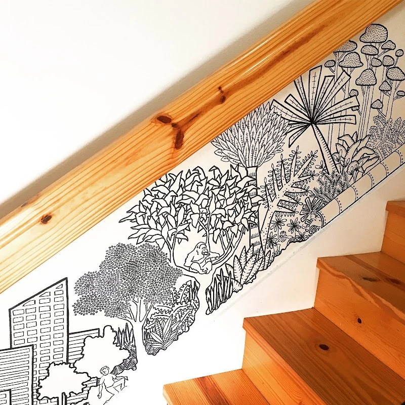 Avery O Design mural work 4 in Austin