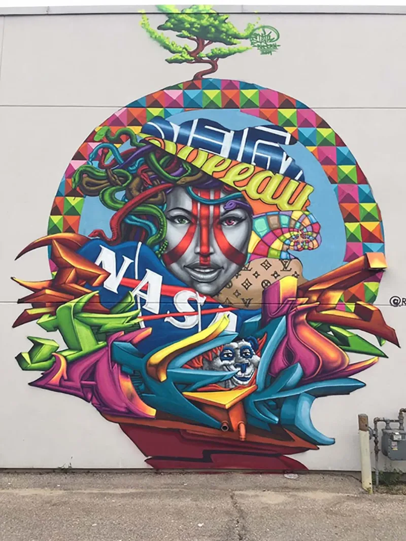 Rahmaan Statik | Artist | Muralist | Graphic Designer - Mural Artist