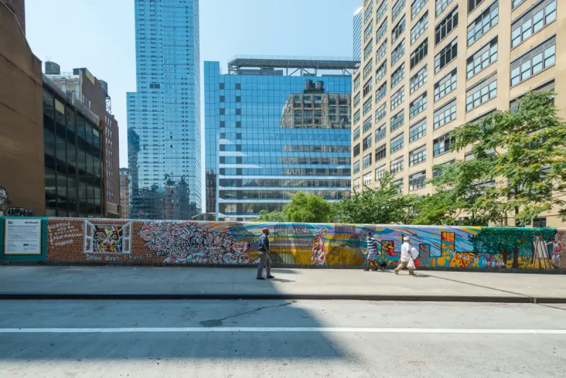 NYC Mural Arts Project mural work 3 in New York