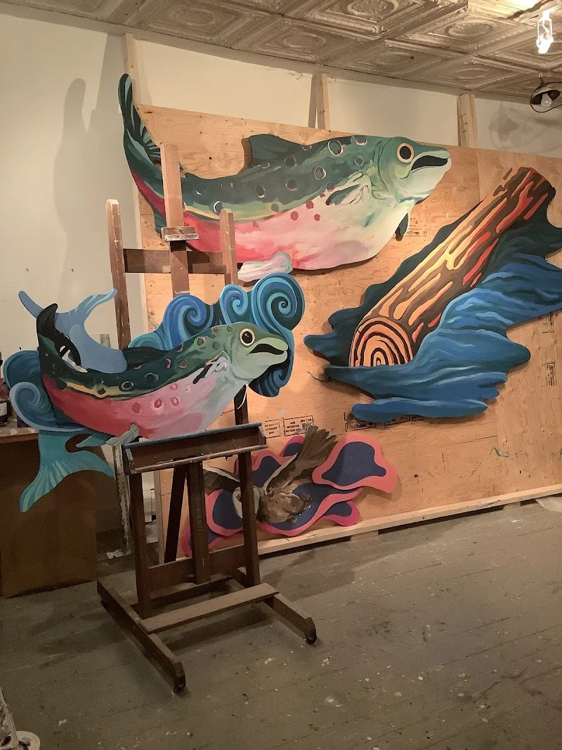 Peter Walls Midcoast Maine Mural Artist and Studio Artist mural work 2 in Bangor