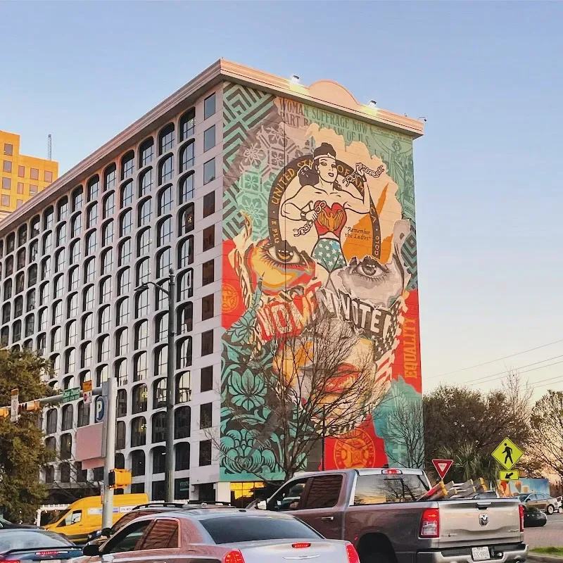 Wonder Woman Mural in Austin, TX in Austin