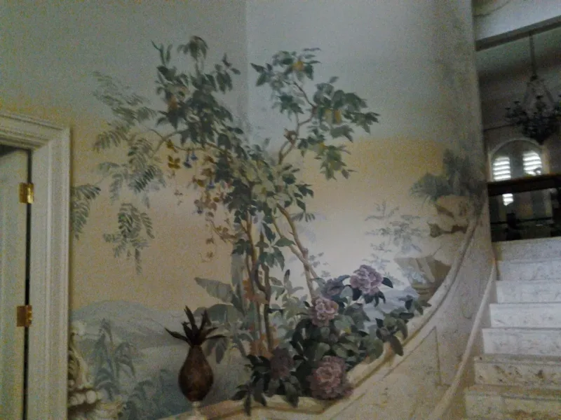 Classical Garden with Trailing Vines and Roses Mural in Cape Coral, FL