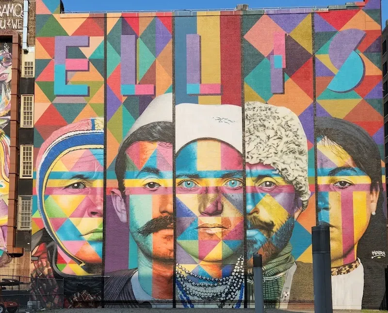 Kobra's Ellis Island Mural in New York, NY