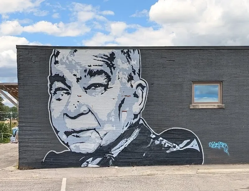 John Prine Face Mural in Lexington, KY