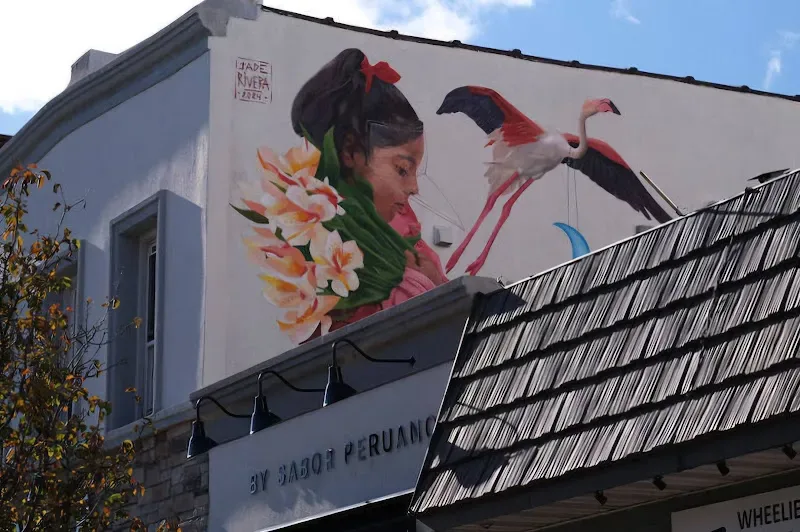 "La Florista" (Mural by Jade Rivera, 2024) in Elizabeth, NJ