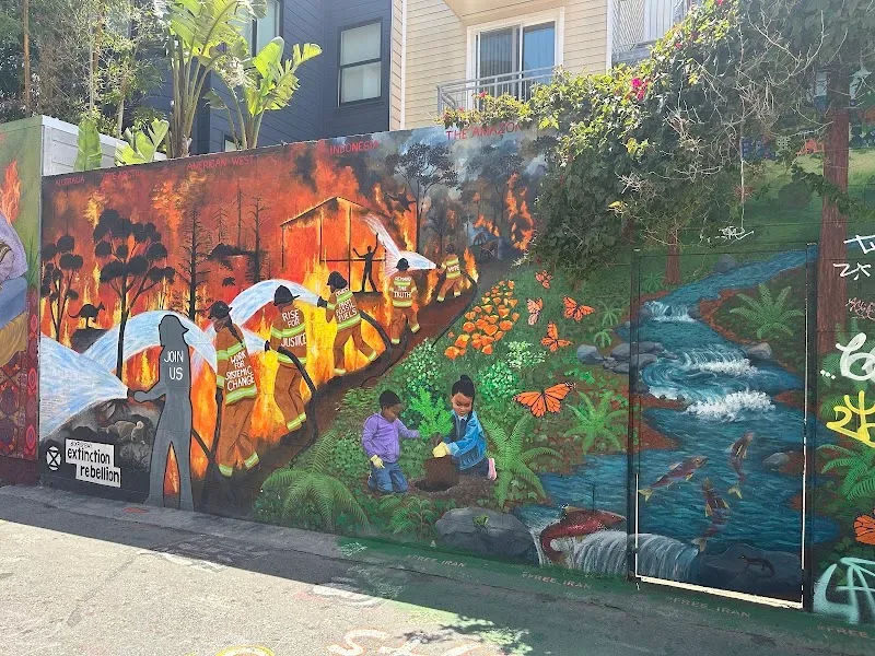 Community Rising from Fire and Water Mural in San Francisco, CA