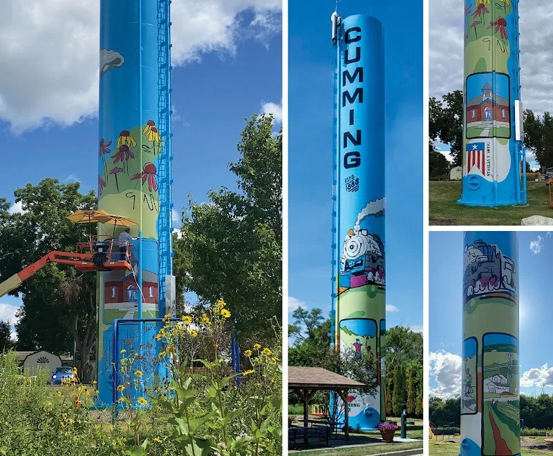Ben Schuh mural work 2 in Des Moines
