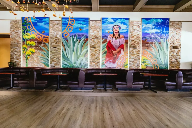 Desert Woman with Agave and Butterflies Mural in Pittsburgh, PA