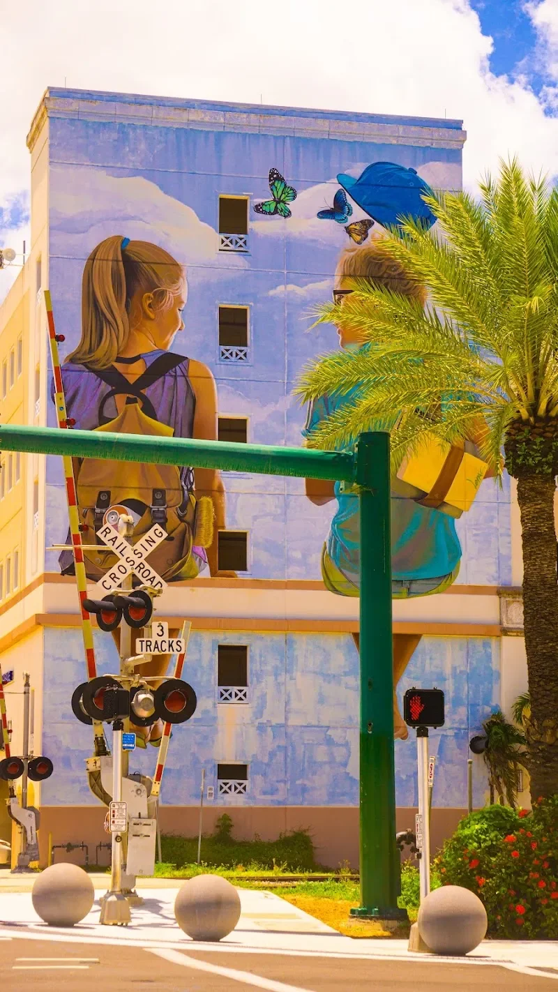 "I Lost My Shoe When I Saw You", Mural by @lonacpot in West Palm Beach, FL