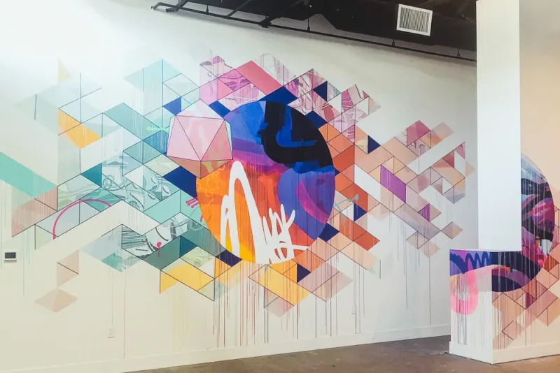Large hand painted murals, Haptic Walls - Mural Artist