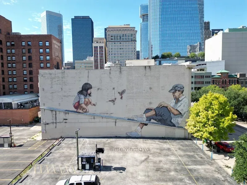 Healthy Aging mural by Ernest Zacharevic in Houston, TX - photo 4