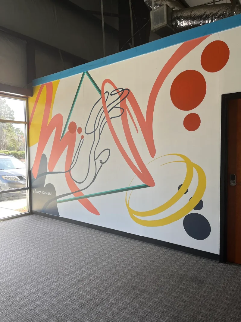 Junior Designs: Artist & Muralist mural work 4 in Charlotte