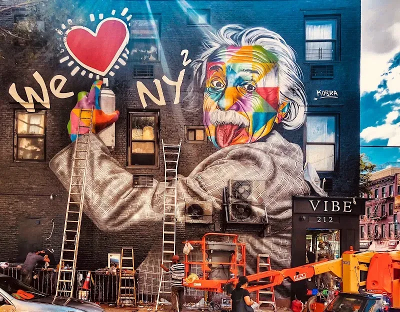 Mural de Albert Einstein in New York, NY