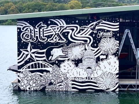 Avery O Design mural work 3 in Austin