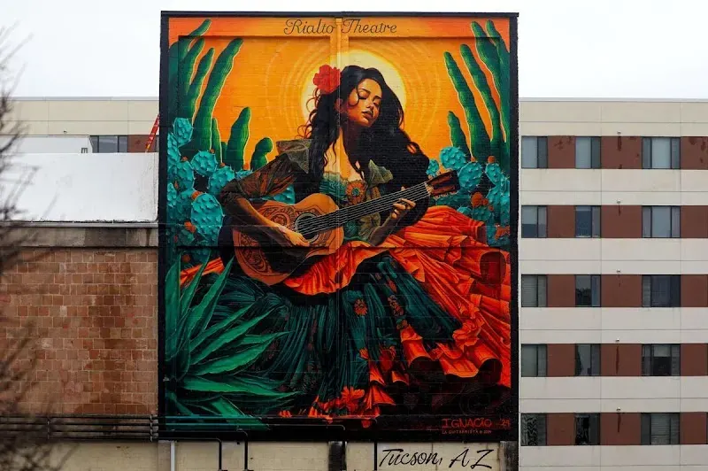 Ignacio Garcia La Guitarrista Mural in Tucson, AZ in Tucson