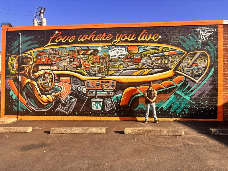 Phill Bourque mural work 3 in Los Angeles