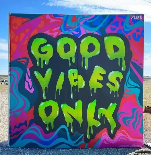 Zuzu - Muralist and Visual Artist - Pink Hair Productions, LLC Mural in Round Rock, TX