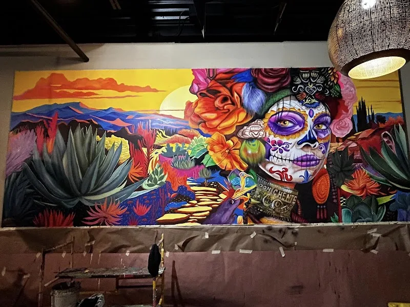The art of Raman Bhardwaj mural work 4 in Greensboro