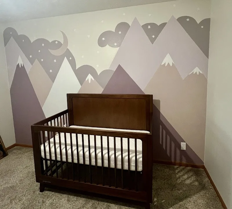 Happy Daze Design mural work 2 in Omaha