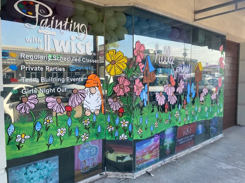 KateLyns Window Art & Murals mural work 2 in Arlington