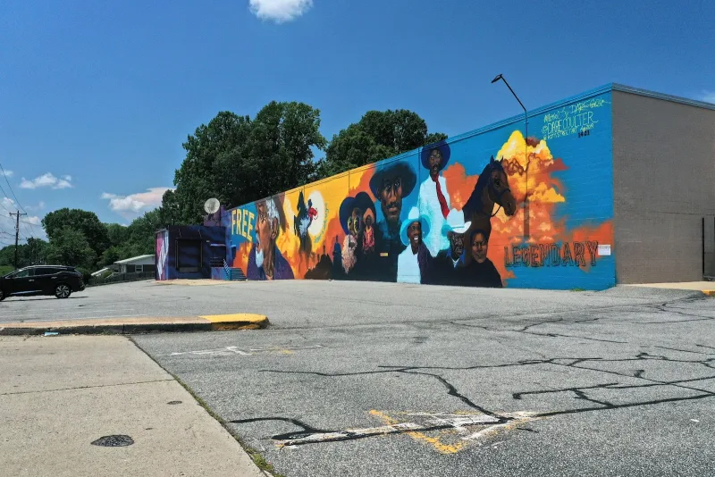 Kotis Street Art Mural in Cary, NC