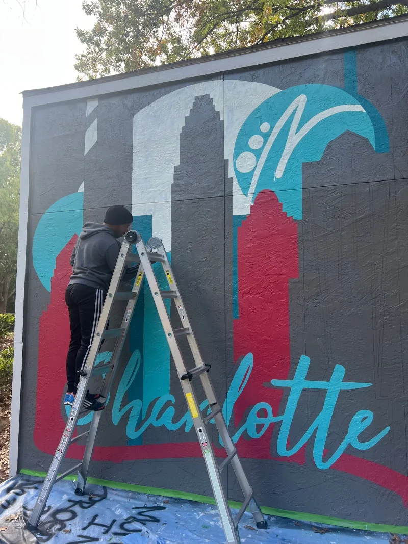 Junior Designs: Artist & Muralist mural work 3 in Charlotte