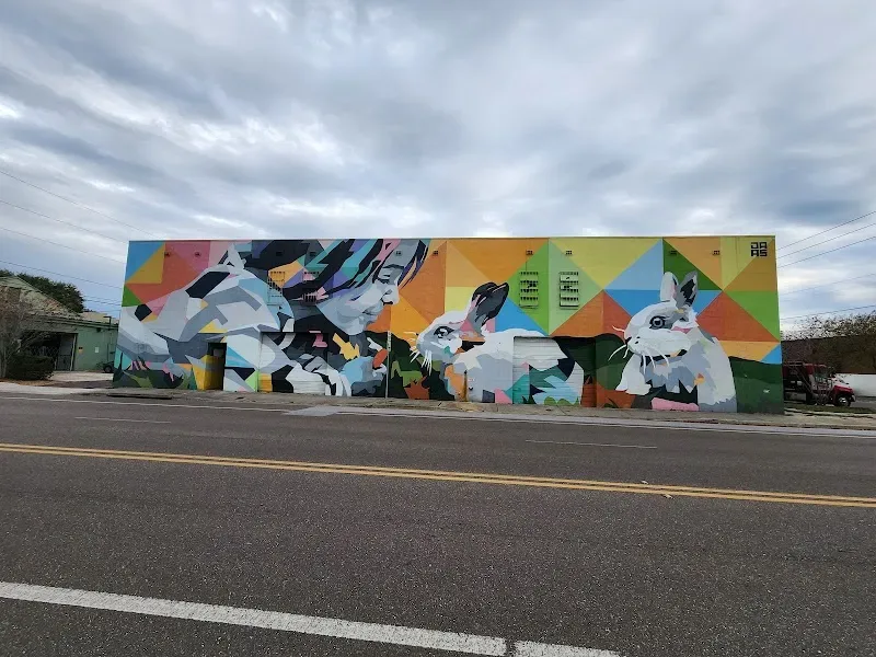 Bunny mural in St. Petersburg, FL