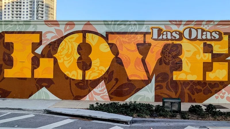 Las Olas Love Mural in Fort Lauderdale, FL
