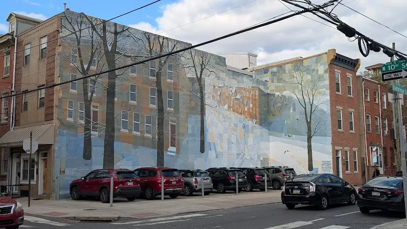 Crystal Snowscape Mural in Philadelphia, PA in Philadelphia