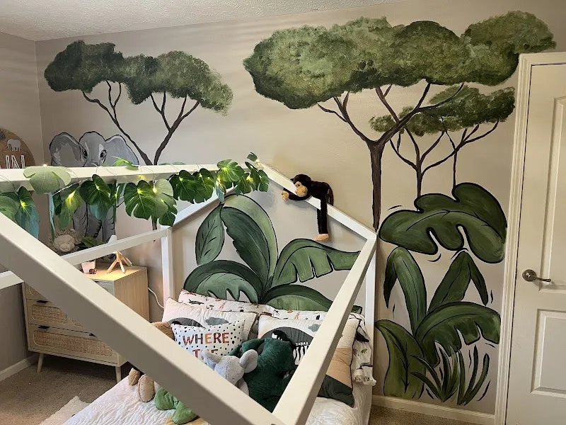 Happy Daze Design mural work 4 in Omaha