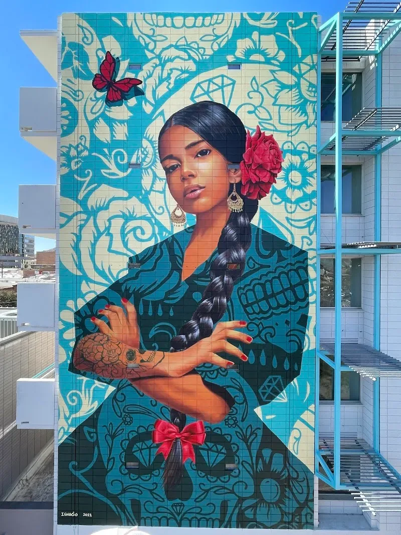 Ignacio Garcia Empowered Woman Mural in Tucson, AZ