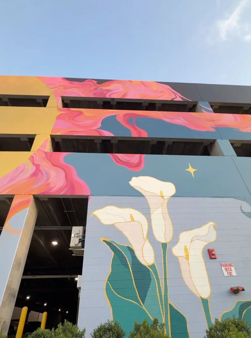 Honeyblood Mural Co mural work 2 in Huntsville