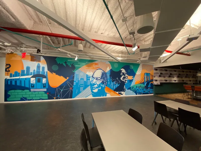 Urban Transit and Community Leaders Mural in Stamford, CT