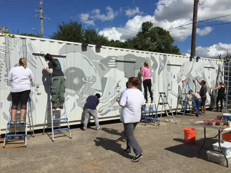 David Cobb Murals mural work 4 in Houston