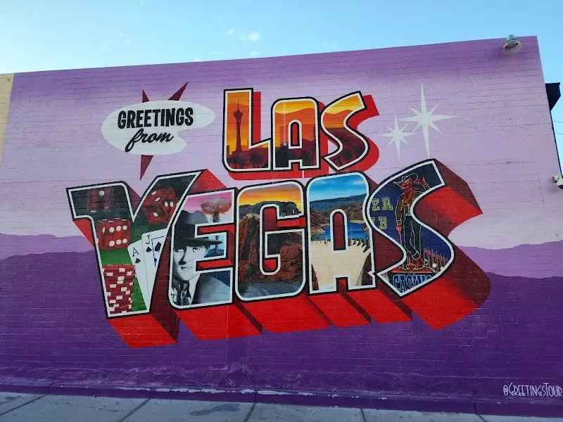 Greetings from Las Vegas Mural in Las Vegas, NV in Las Vegas