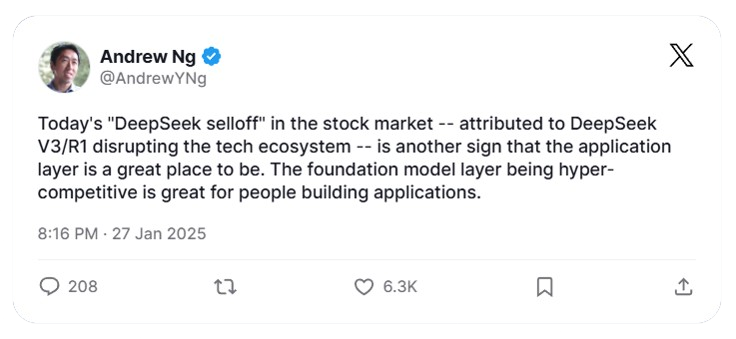 Fig: Andrew Ng Tweet